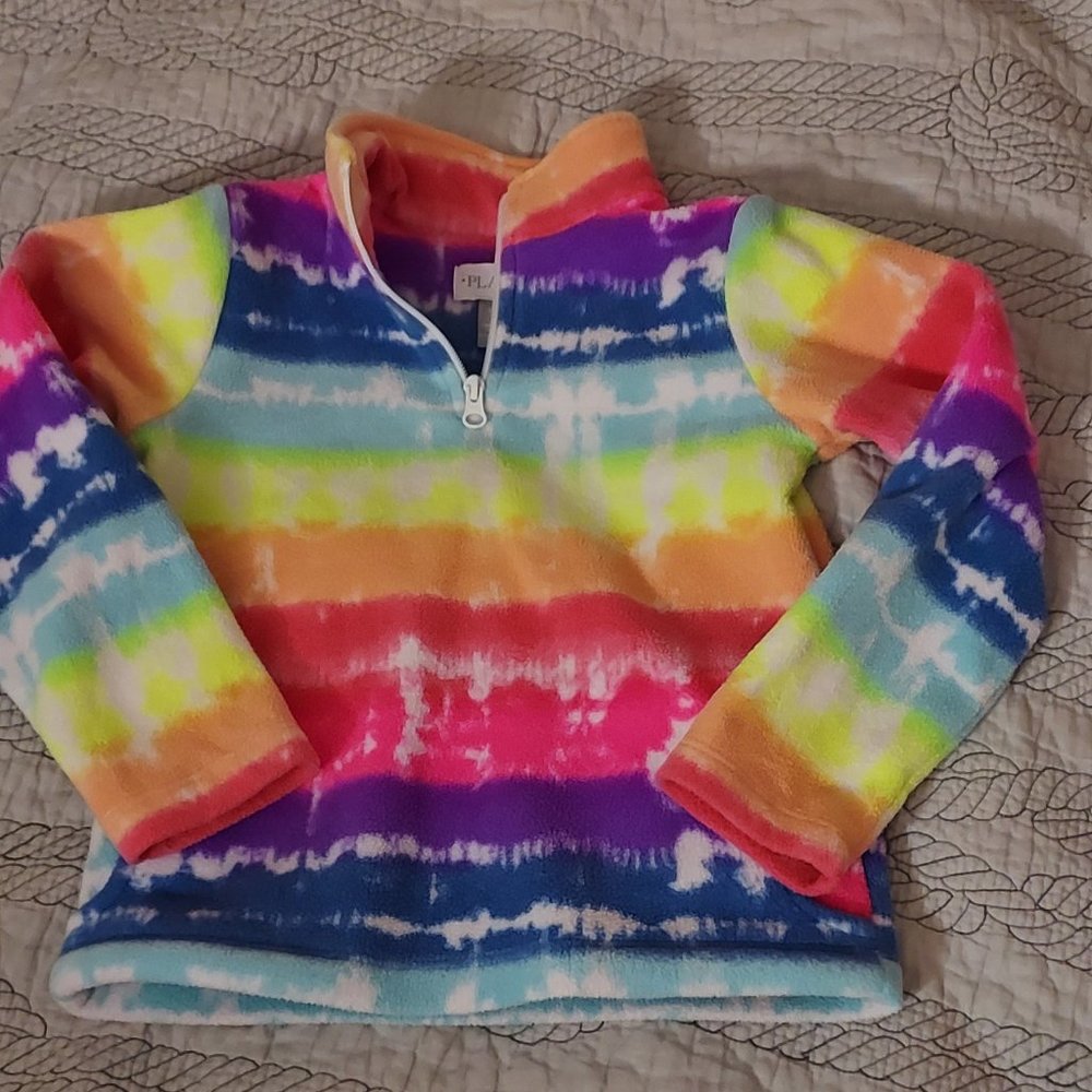 Girls Pullover Fleece, Tie Die, Size 5/6